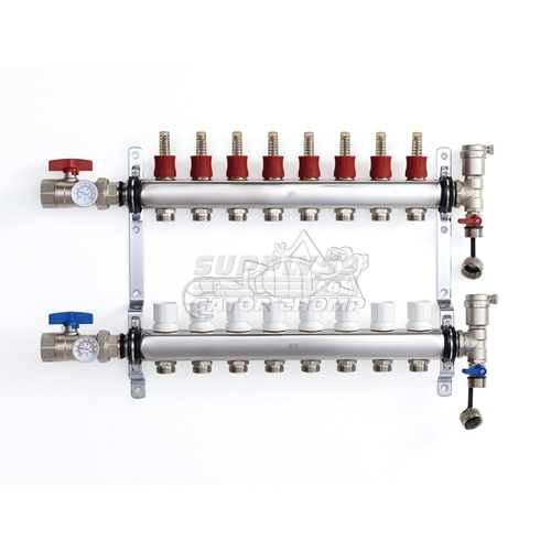 8 Loop Stainless Steel Manifold