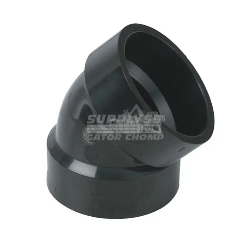 1-1/2" Hub ABS DWV 45° Elbow