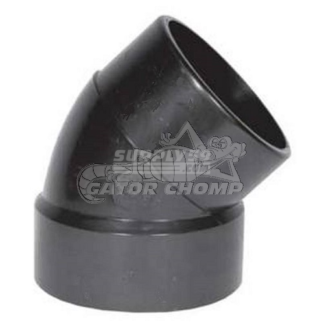 1-1/2" Hub x Spigot ABS DWV 45° Street Elbow