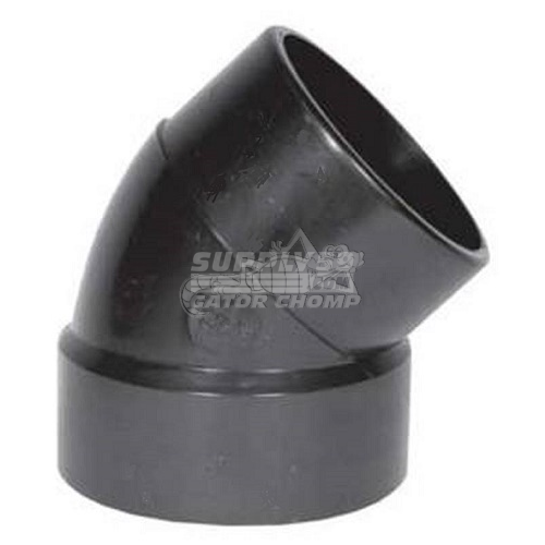 2" Hub x Spigot ABS DWV 45° Street Elbow