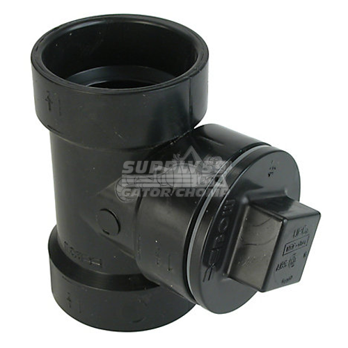 ABS Test Tee Cleanout with Plug