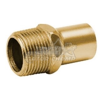 1/2" MPT x 1/2" Male Brass Adapter Lead Free (20/Bag)