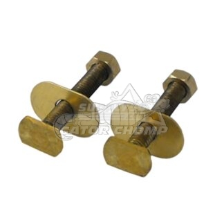 5/16″ x 2-1/4″ Brass Closet Bolts With Oval Washers