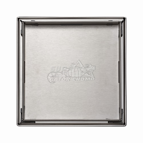 6" Square Tile-In Pattern Decorative Stainless Steel Shower Drain - Image 2