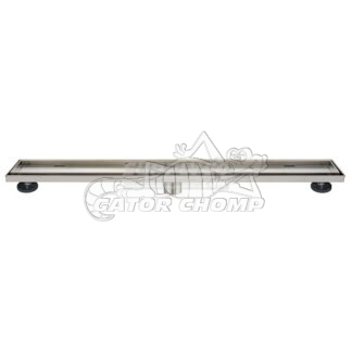24" Tile-In Pattern Decorative Stainless Steel Linear Shower Drain