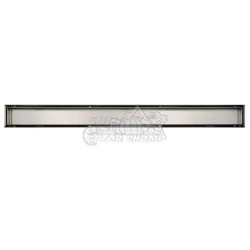 24" Tile-In Pattern Decorative Stainless Steel Linear Shower Drain - Image 3