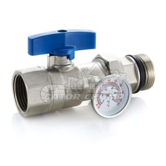 Manifold Ball Valve With Temperature Gauge