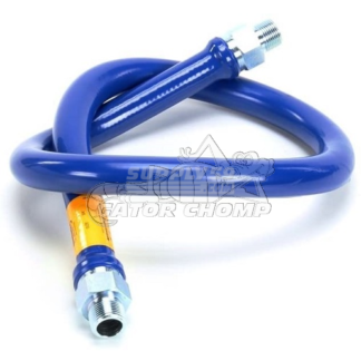 3/4" Stainless Steel Moveable Foodservice Gas Hose (48" Length)