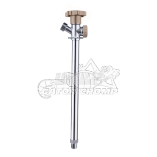 Brass Non-Freeze Wall Hydrant With Anti-Siphon 1/2" M/C x 3/4" Hose Thread x 10"