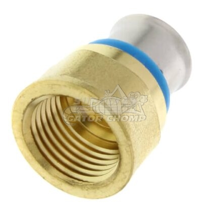 3/4" PEX Press x 3/4" Female Adapter With Attached Sleeve (10/Bag)