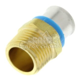 1/2" PEX Press x 1/2" Male Adapter With Attached Sleeve (10/Bag)