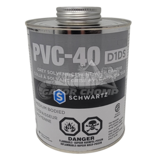 473 Ml Medium Bodied Grey PVC-40 Cement With Dauber