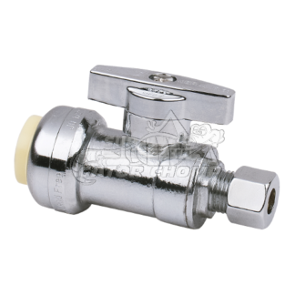 1/2" Push Connect Straight Ball Valve 1/4″ OD