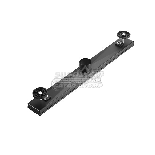 24" Square Grid Decorative Stainless Steel Linear Shower Drain Matte Black - Image 3