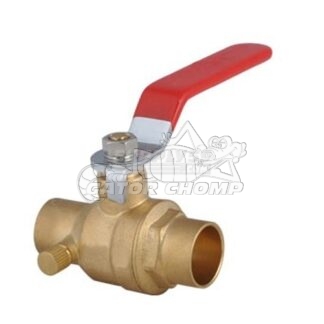 Sweat Ball Valve With Drain