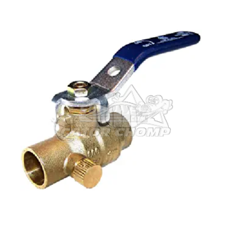 1/2″ Full Port Sweat Brass Ball Valve With Drain