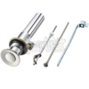 Bathroom Sink Mechanical Pop Up Drain, Polished Chrome With Overflow - Image 2